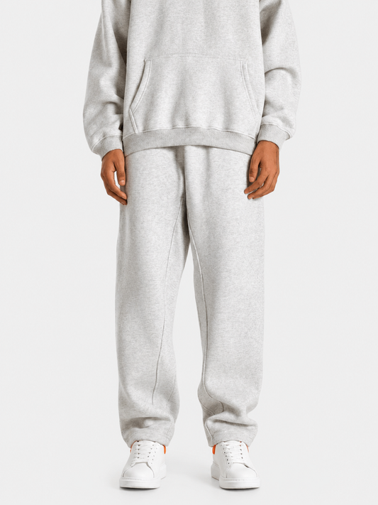 Fleece Oversized White Sweatpants