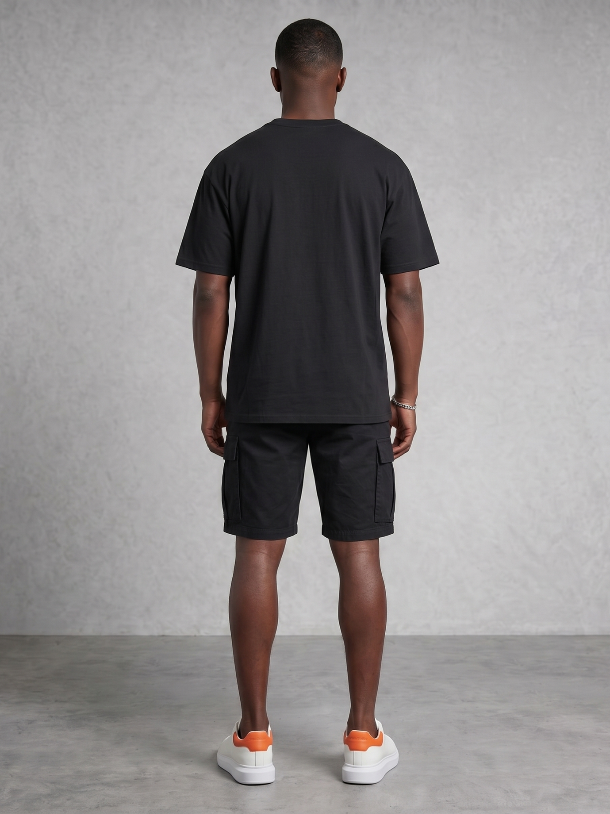 Club Gold Collegiate oversized tee in black by Apollo Moda, view 5