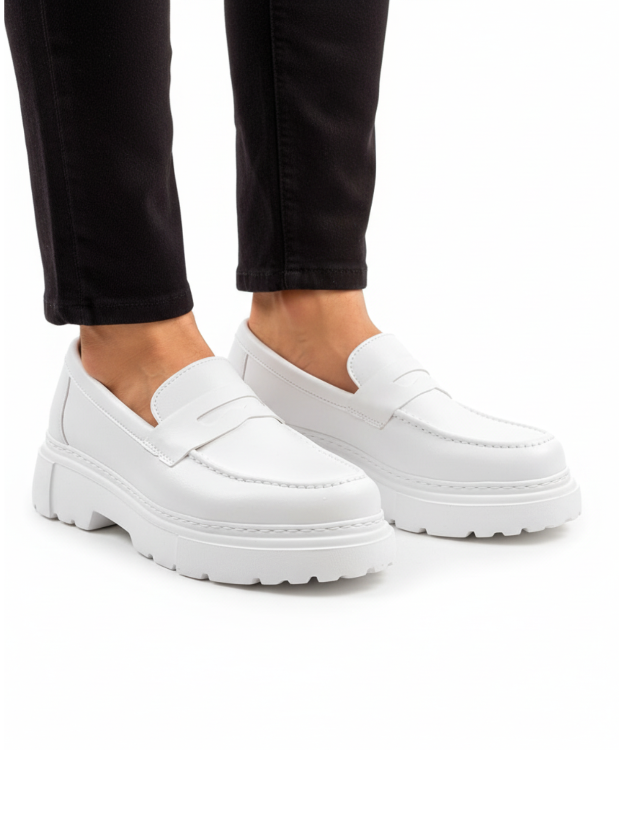 Oslo Pristine Elegance dress shoe in white by Apollo Moda, view 6