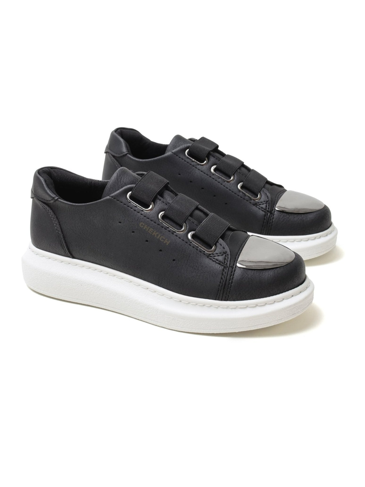 Women's Luiz X Noir Contrast slip-on sneaker in black by Apollo Moda