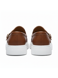 Men's Zion Earthy Brown brown loafer with chunky sole by Apollo Moda, fifth angle