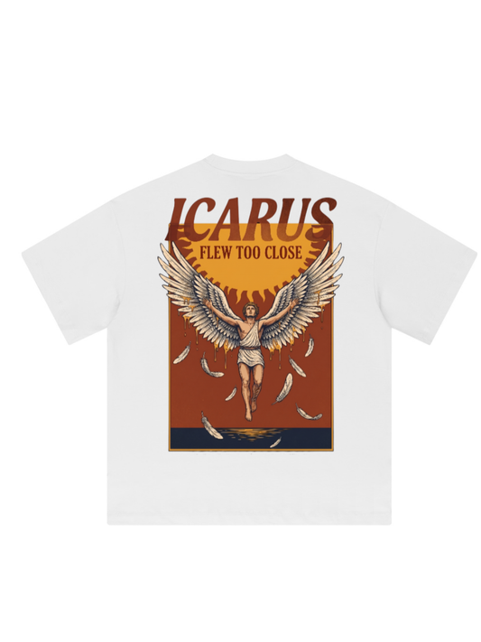 Icarus Flew Too Close Oversized Graphic Tee