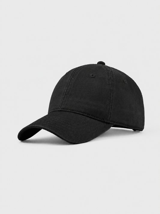 Cotton twill hat in midnight black by Apollo Moda, main product view
