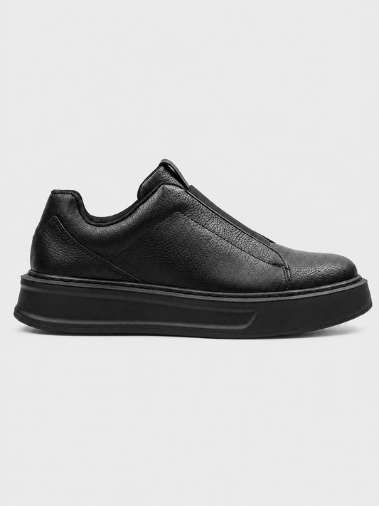 Izmir X-2 slip-on sneaker in black by Apollo Moda