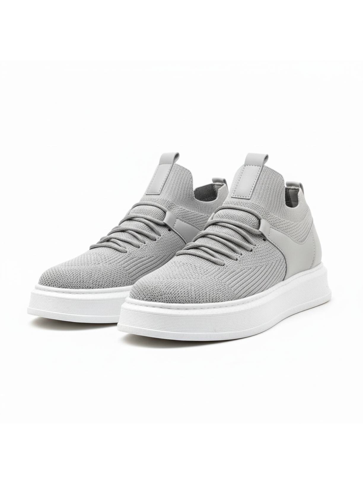 Madrid Gray casual sneaker in grey by Apollo Moda, view 3