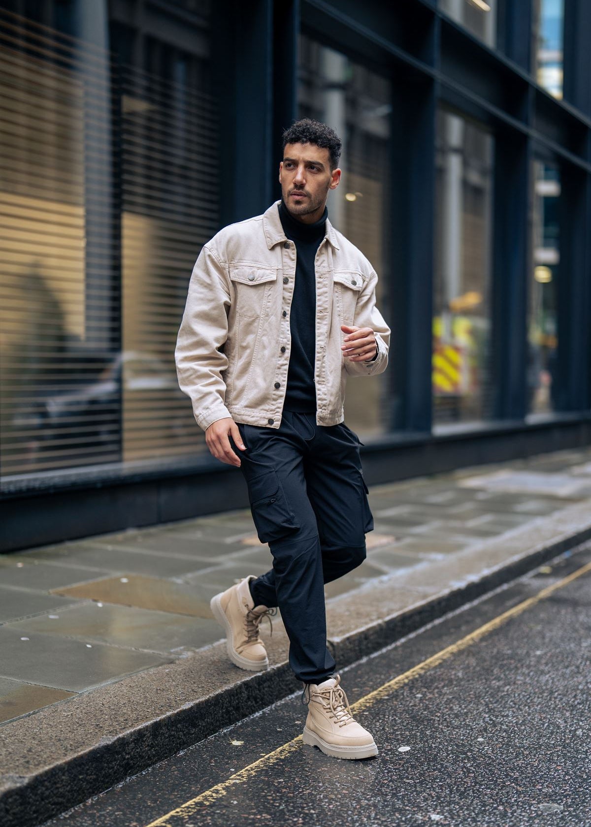 Monaco boot in beige by Apollo Moda, view 4