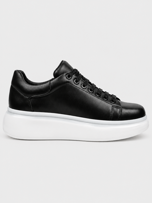 Stark Midnight Contrast Collection casual sneaker in black by Apollo Moda