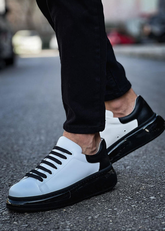 Stark Monochrome Marvel casual sneaker in white and black by Apollo Moda, view 2